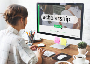 woman in scholarship search