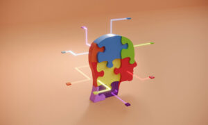 ai head jigsaw puzzle