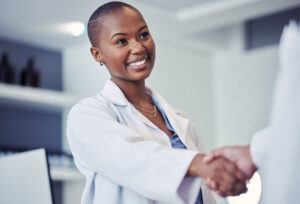 female pharmaceutical professional