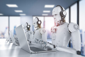 ai robots in call center